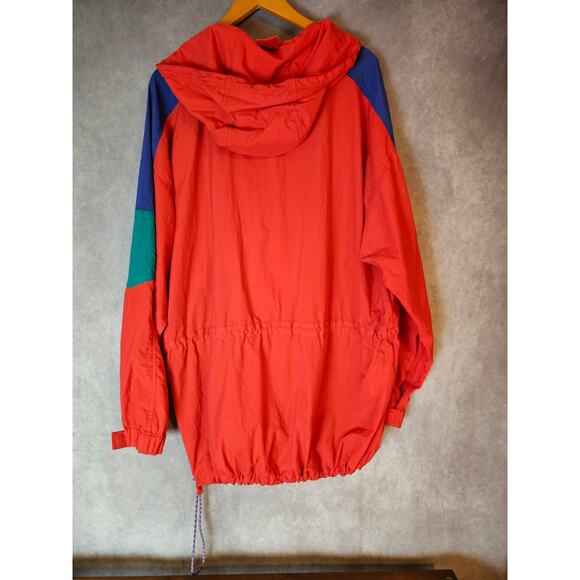 Eddie Bauer Outdoor Outfitters Men's Vintage Rain Jacket. Pullover. Red. Size XL - Picture 2 of 4